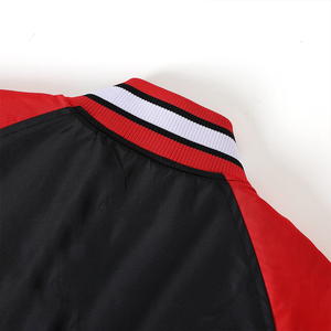 Blouson Bomber Noir de l'État de l'Illinois, Premium, Personnalisé, Brodé, Imperméable, Coupe-Vent, Fermeture Éclair Réversible sur le Devant - Product Image 3