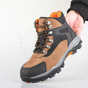 Chaussures de sécurité pour hommes, haute visibilité, antidérapantes, dessus en cuir, chaussures de travail industrielles durables, style moderne, confort, toutes les industries - Product Image 2