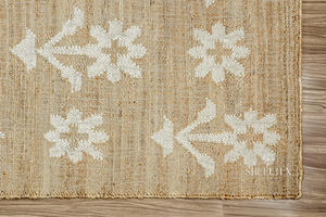 Customized Modern Floral Jute <b>Runner</b> Rug Best Quality Braided Carpet for Home Decor Bedroom Area Decorative Sets Washable - Product Image 5