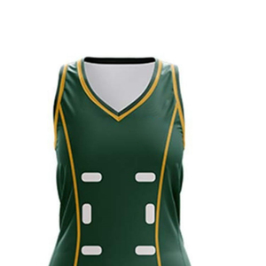 High Quality Custom Design Women Netball Uniforms Team Comfortable Sportswear Breathable 100% Polyester Solid Pattern - Product Image 5