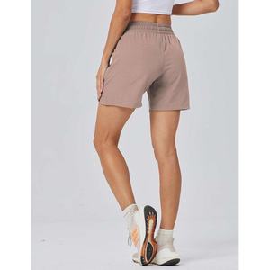 Shorts Deportivos para Mujer, Básicos para Correr, Ligeros, de Secado Rápido, para Gimnasio, con Bolsillos, Cintura Elástica Alta, 100% Algodón - Product Image 2