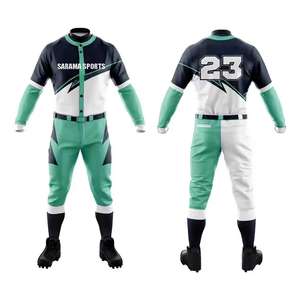Ventes en gros, créez votre propre uniforme de baseball pour hommes, uniformes de baseball respirants et confortables, fabriqués au Pakistan - Product Image 1