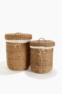 Eco-friendly <b>Hyacinth</b> Water Storage <b>Basket</b> for Home Laundry & Bedroom Decor Made in Vietnam/ Sisu - Product Image 5