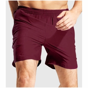Pantalones cortos de entrenamiento de gimnasio de secado rápido para hombre de 5 pulgadas, pantalones cortos deportivos ligeros para correr con bolsillos hechos a medida, patrón sólido corto de Fitness - Product Image 3
