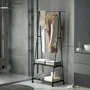 Perchero Triangular Myrva de Metal, Organizador de Armario de Dos Niveles, Diseño Minimalista - Product Image 3