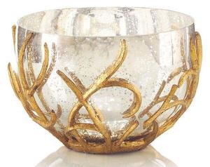 Venta al por mayor de lujo elegante níquel brillante cuenco fruta ensalada vegetal aperitivos diseño hecho a mano con soporte cuencos de frutas de metal - Product Image 2