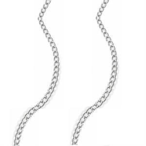 925 Sterling Silver <b>Cable</b> Chain 2.5mm 18K Gold Plated Beads Jewellery Findings Sold Per Inch with Individual Bag Packaging - Product Image 2