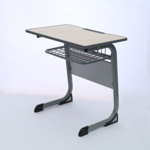 الجملة الأثاث المدرسي ثابتة واحدة المعادن البلاستيك خشبية طالب الصف مقعد ومكتب - Product Image 2