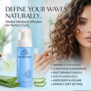 Loción Espumosa para el Cabello, Mousse para Trenzas, Rastas, Rizos y Cabello Afro, Secado Rápido, Sin Residuos, Anti-Frizz, Brillo, Suministro de Fábrica OEM - Product Image 6