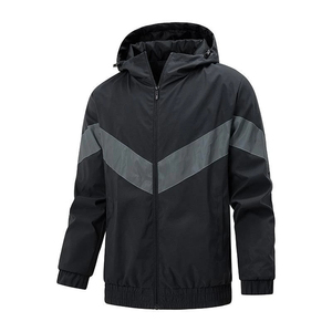 Veste coupe-vent unisexe légère et fine à col montant, tissée, séchage rapide, pour le sport, la course, la randonnée en extérieur, avec fermeture éclair, en softshell - Product Image 2
