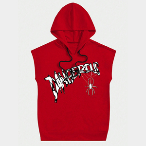 Service OEM en gros, dernières tendances, sweats à capuche sans manches pour hommes, sweats à capuche sans manches personnalisés imprimés pour hommes - Product Image 5