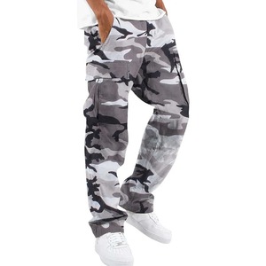 Personnaliser le design de jogging cargo imprimé en 3D de haute qualité pantalon élégant pour hommes pantalon décontracté multi-poches pour hommes - Product Image 2