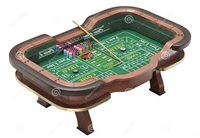 Table de craps lourde de haute qualité pour l'utilisation de casino Logo personnalisable Feutre Design Motif Couleurs Table de jeu Mahjong haut de gamme