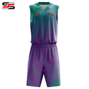Uniforme de basket-ball jeunesse pour adultes chemises uniformes d'équipe de basket-ball personnalisées et d'entraînement avec ensembles de shorts numéro de nom personnalisé - Product Image 5