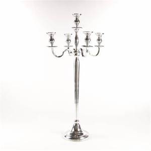 Candélabre de table en argent plaqué de qualité exceptionnelle à 5 bras, design exclusif, pour mariage, décoration intérieure, artisanat - Product Image 3