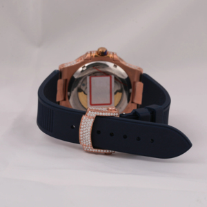 Montre en acier inoxydable avec mouvement mécanique ETA, cristal saphir, diamant moissanite VVS, fabrication artisanale, mode haut de gamme, hip-hop - Product Image 4