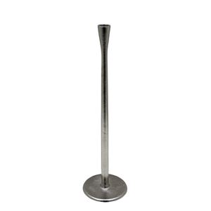 Portavelas de aluminio artesanal con acabado pulido plateado, candelabro de Metal de alta calidad hecho a mano - Product Image 4