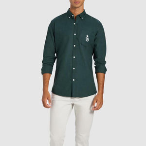 Venta al por mayor OEM Cantidad a granel de moda 100% algodón de los hombres Casual Camisa de manga larga transpirable y fabricado profesionalmente - Product Image 4