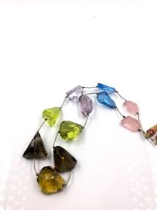 ลูกปัดพลอยธรรมชาติแบบกึ่งผสมหลากสี สำหรับทำเครื่องประดับชั้นดี สร้อยคอพลอย - Product Image 6