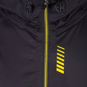 Chaqueta de entrenamiento con forma atlética para hombre, cremallera completa de invierno con área segura en el pecho y cintura abierta, pistas inspiradas, diseño transpirable - Product Image 5