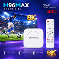 H96 MAX M1 PLUS Android 14 Smart 8k TV Box 2GB/16GB 4G/128GB Wifi6 8K HD Voice Media Player Perangkat Streaming TV Kotak TV