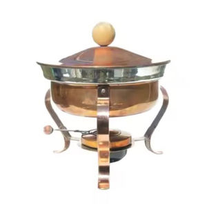 Présentoir de chauffe-buffet antique en acier inoxydable finition cuivre pour Offre Spéciale - Product Image 3