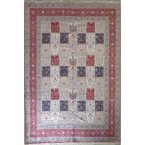 พรมไหมตุรกีงานแฮนด์เมด ดีไซน์พิเศษ ขนาด 12' x 10' รุ่น Abc-Silk-TK012 - Product Image 1