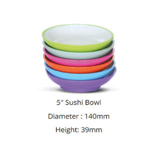 Juego de Tazón y Taza de Sushi de Melamina de Grado Alimenticio de 5 Pulgadas para Catering y Restaurantes - Product Image 2