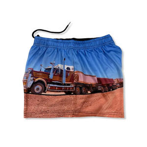 Short de gym décontracté design personnalisé 100% polyester avec design sublimé-coupe décontractée avec poches et fermetures éclair - Product Image 2