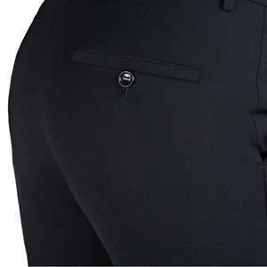 2025 Men's High Quality Slim Fit Corduroy Breathable Dress Pants Pure Color Business Suit <b>Elastic</b> <b>Waist</b> Office <b>Trousers</b> Plus - Product Image 6