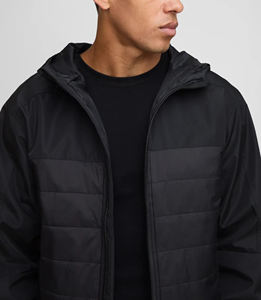 Article le plus vendu 100% veste matelassée en polyester pour hommes logo personnalisé de haute qualité veste d'hiver à fermeture éclair de style unique pour homme - Product Image 3