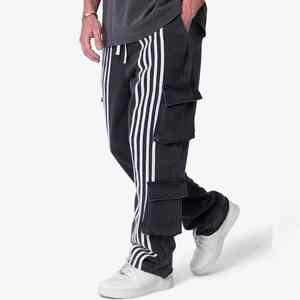 Pantalones de poliéster con múltiples bolsillos para hombre, ropa de calle de talla grande, pantalones informales de poliéster con etiquetado personalizado - Product Image 1
