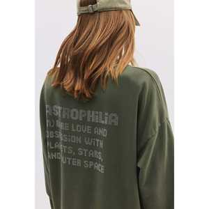 Faded Effect <b>Slogan</b> <b>Sweatshirt</b> - Product Image 2