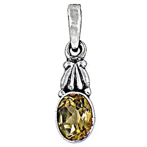925 Silver <b>Citrine</b> <b>Pendant</b> for Women Handmade Rose Gold Gemstone Jewelry with Rhodium Plating Gift - Product Image 2
