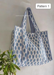 กระเป๋าผ้าฝ้ายโบฮีเมียนขนาดใหญ่เป็นมิตรกับสิ่งแวดล้อมสำหรับเด็กผู้หญิงเทศกาลปีใหม่วันฮาโลวีนวันคริสต์มาสวันแม่ - Product Image 2