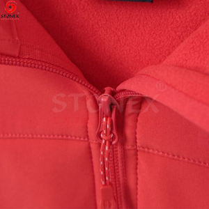 Chaqueta de concha suave de alta calidad para mujer para invierno de secado rápido con forro polar interior tendencia superior cierre de cremallera calentado relleno de algodón - Product Image 6