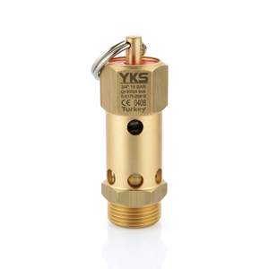 Válvula de Seguridad de Latón Sellada de 3/4'' y 19 Bares con Certificación CE - Válvula de Alivio de Presión Tipo Sellado - Material de Latón - Product Image 1