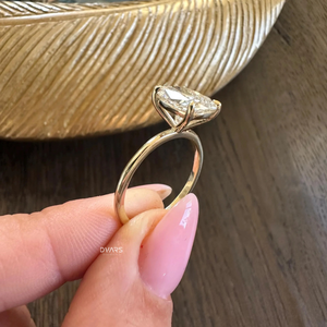 แหวนหมั้นเพชรทรงคุชชั่นสุดหรู ผลิตจากเพชรเลี้ยงในห้องปฏิบัติการ สำหรับผู้หญิง งานแต่งงาน เครื่องประดับชั้นดี ของขวัญสำหรับเจ้าสาว แหวนดีไซน์เนอร์ แหวนโดดเด่น ความใสระดับ VVS - Product Image 2