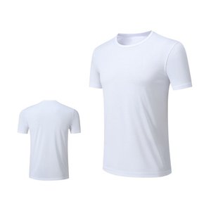Camiseta informal de verano para hombre, Camiseta de cuello redondo suave y suelta de Color sólido para hombre, camisetas holgadas de manga corta de algodón suave y fresco para hombre - Product Image 1
