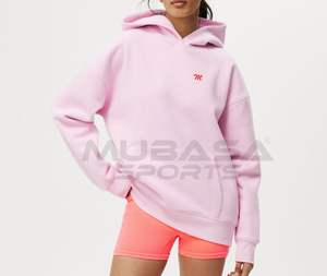 Custom Printed Heavy Cotton Fleece Pullover Hoodies Sweatshirts Women <b>Ladies</b>' Plus XS Comfortable Low MOQ Appliques Winter - Product Image 1