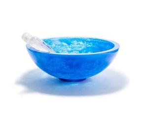 Epoxy Resin Bowl for Multiple Uses | Blue Bow | Gift Handmade Salad Bowl Fruit Storage Home <b>Dinnerware</b> - Product Image 3
