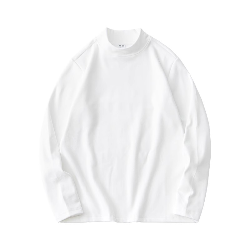 [German velvet][Half turtleneck] White