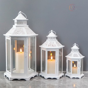 Porte-bougie en métal élégant pour l'éclairage domestique du Ramadan |   Durable et imperméable, couleur personnalisable, utilisation en intérieur - Product Image 3