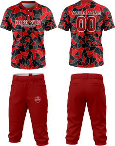 Nouveauté Vêtements de sport Nom personnalisé imprimé Tissu 100% polyester Meilleur prix Uniforme de softball - Product Image 1