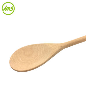 Cuillère à Mélanger en Bois de Hêtre Naturel Anti-Rayures Facile à Utiliser avec Logo Personnalisé - Product Image 3