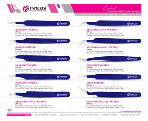 Pince à cils en acier inoxydable personnalisée en gros pince à épiler diamantée non collante pince à cils en grappe grande quantité - Product Image 6