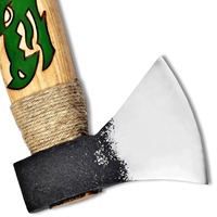 Hache Viking traditionnelle en acier à haute teneur en carbone de qualité supérieure fabriquée à la main pour le combat tactique Bushcraft et la hache de camping historique.