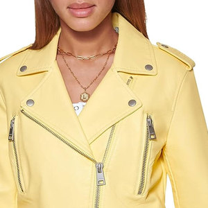 Chaqueta de cuero genuino para mujer Premium Best Made Stylish Stock Outdoor Wear Logotipo personalizado para invierno Tallas grandes Colección de hombres - Product Image 4
