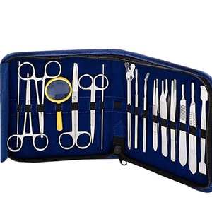 Kit de dissection complet de 16 pièces pour étudiants en médecine, instruments chirurgicaux en acier inoxydable, y compris des scalpels et des ciseaux - Product Image 1