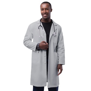 Blouse de laboratoire pour homme de haute qualité OEM, 100% coton, blouse médicale respirante, vêtements de travail pour hôpital et clinique, blouse de laboratoire personnalisée - Product Image 1